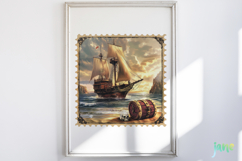 Nautical Vintage Stamp Sublimation Product Image 5