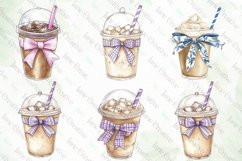 Coquette Iced Coffee Sublimation Clipart Product Image 6