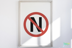 Sign Alphabet SVG PNG Sublimation Product Image 5