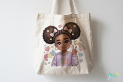 Cute Little Black Girl Sublimation Product Image 3