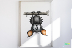 Quirky Bat Clipart Sublimation Product Image 5