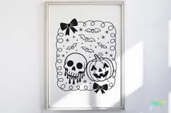 Halloween Coquette Frame SVG PNG Product Image 5