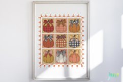 Pumpkin Autumn Coquette Bow Sublimation Product Image 5