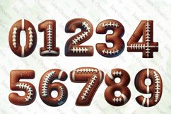 American Football Doodle Letters Clipart Product Image 5