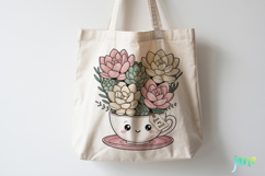 Valentine Succulent Pots PNG Product Image 3