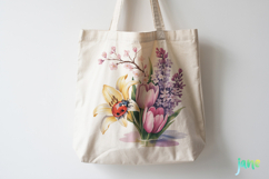 Watercolor Spring Flowers Clipart Product Image 3