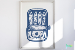 Retro Sardines SVG PNG Sublimation Product Image 5