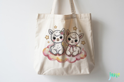 In Love Alpacas Watercolor Clipart Product Image 3