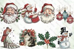 Vintage Christmas Bundle PNG Sublimation Product Image 5