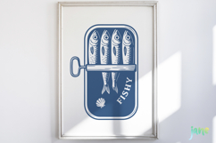Retro Sardines SVG PNG Sublimation Product Image 5