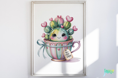 Valentine Succulent Pots PNG Product Image 2