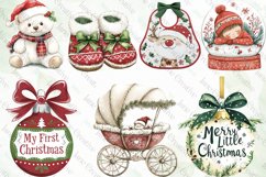 Baby’s 1st Christmas Clipart Sublimation Product Image 6