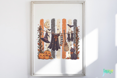 Striped Halloween PNG Clipart Product Image 2