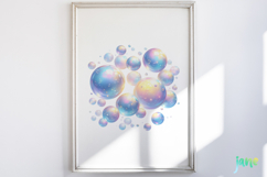 Watercolor Soap Bubbles Clipart Product Image 2