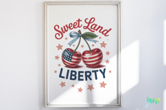 America Cherry 4th of July Sublimation Product Image 2