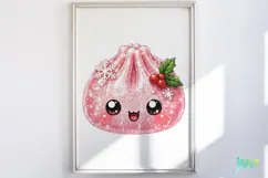 Glitter Christmas Dumpling Clipart Product Image 5