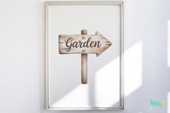 Garden Girl Watercolor Clipart Product Image 2