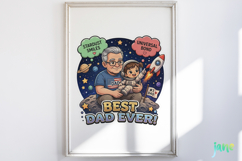 Funny Dad Sticker PNG Product Image 2