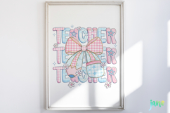 Preppy Teacher Sublimation PNG Product Image 2