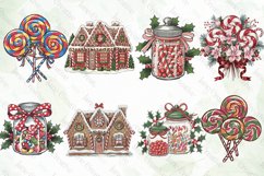Christmas Candy Sublimation Clipart Product Image 6