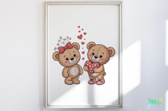 Valentine Teddy Bear Clipart Product Image 2
