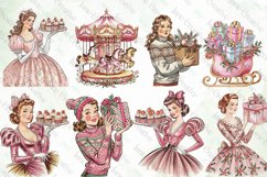 Watercolor Pink Christmas Sublimation Product Image 6