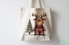 Quirky Funny Christmas Reindeer Clipart Bundle Product Image 5