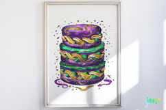 Mardi Gras Watercolor Clipart Product Image 2