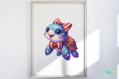 Sea Turtle 4th of July Clipart Product Image 2