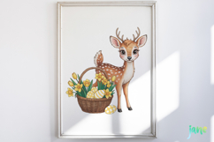 Yellow Gingham Bunny PNG Product Image 2