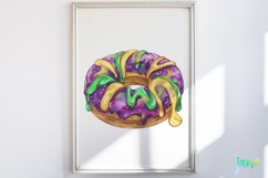 Mardi Gras Watercolor Clipart Product Image 2