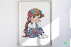 Cute Little Girl Sublimation Product Image 2
