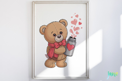 Valentine Teddy Bear Clipart Product Image 2