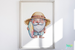Watercolor Beach Gnome Clipart Product Image 5