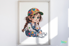 Cute Little Girl Sublimation Product Image 4