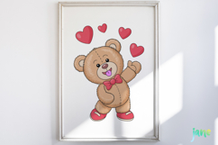 Valentine Teddy Bear Clipart Product Image 2