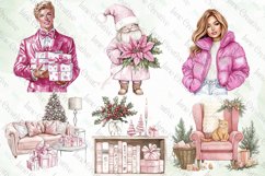 Pink Christmas Clipart Sublimation Product Image 6