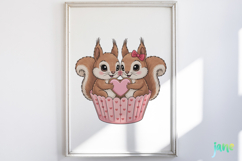 Animal Couple Hug Cupcake Product Image 2