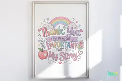 Boho Teacher PNG Clipart Product Image 2