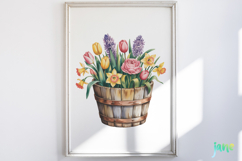 Watercolor Spring Flowers Clipart Product Image 2