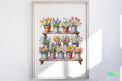 Watercolor Spring Flowers Clipart Product Image 2