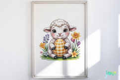 Yellow Gingham Bunny PNG Product Image 2