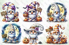 Halloween Gnomes Clipart Sublimation Product Image 6