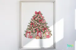 Cozy Christmas Watercolor Clipart Product Image 5