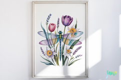 Watercolor Spring Flowers Clipart Product Image 2