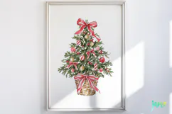 Cozy Christmas Watercolor Clipart Product Image 5