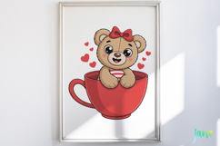 Valentine Teddy Bear Clipart Product Image 2