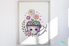 Valentine Succulent Pots PNG Product Image 2