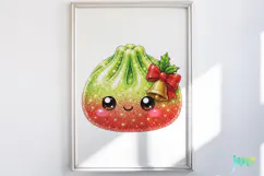 Glitter Christmas Dumpling Clipart Product Image 5