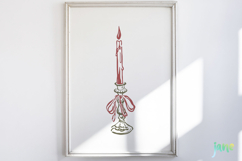 Watercolor Vintage Christmas Clipart Product Image 2